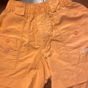 Men’s Orange AFTCO Shorts